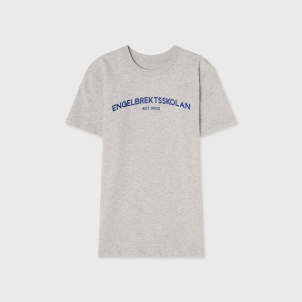 Engelbrekt t-shirt grå textlogo jr