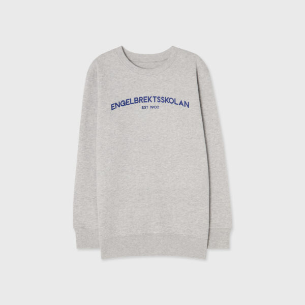 Engelbrekt sweatshirt grå textlogo jr