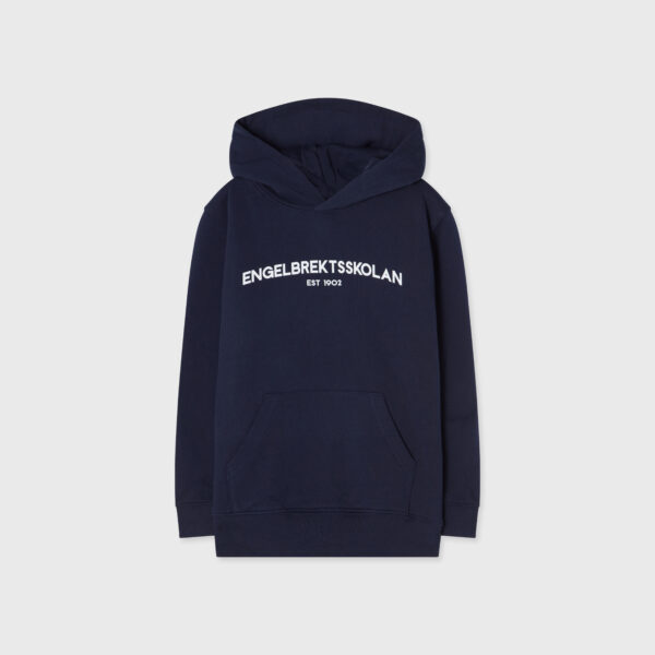 Engelbrekt hood navy text jr