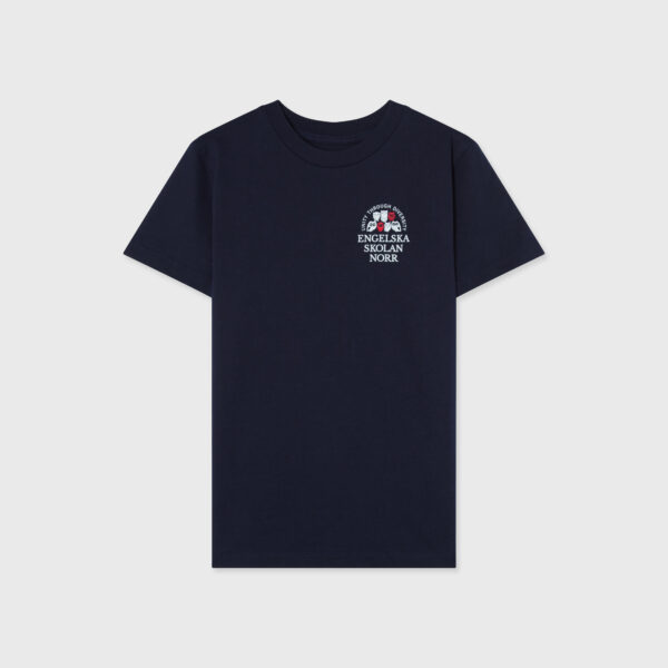 Engelska norr t-shirt navy logo jr