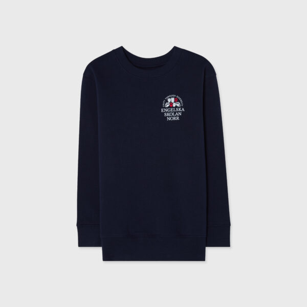 Engelska norr sweatshirt navy liten logo jr