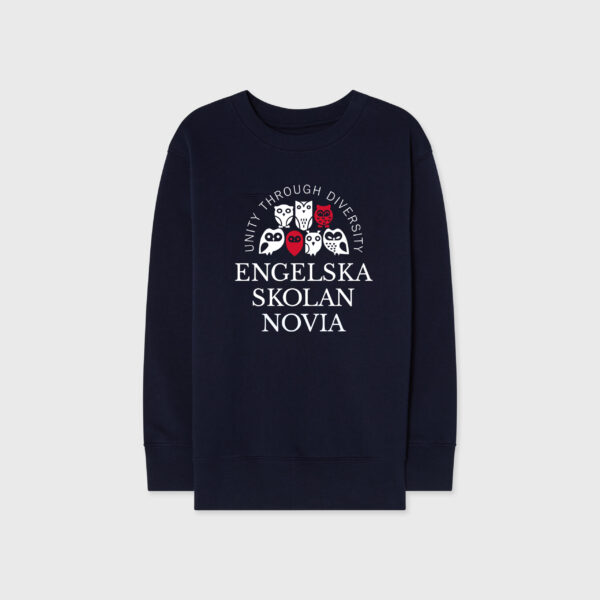 Engelska Novia sweatshirt navy stor logo jr