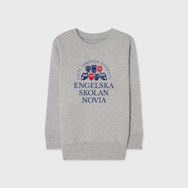 Engelska Novia sweatshirt grå stor logo jr