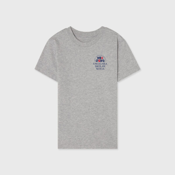 Engelska Novia t-shirt grå liten logo jr