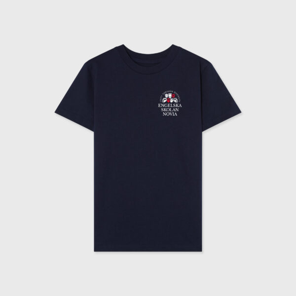 Engelska Novia t-shirt navy liten logo jr