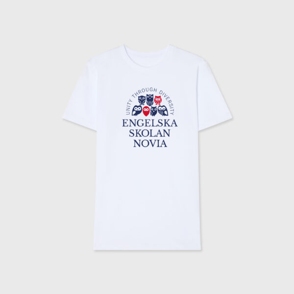 Engelska Novia t-shirt vit stor logo jr