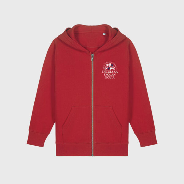 Engelska Novia zip-hoodie röd jr