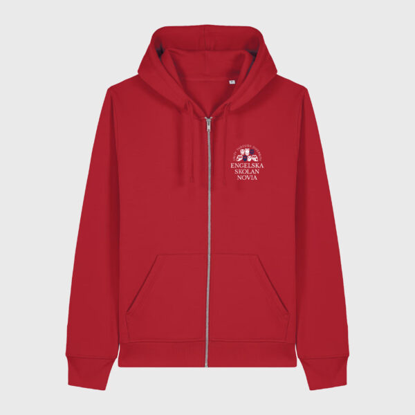 Engelska Novia zip-hoodie röd
