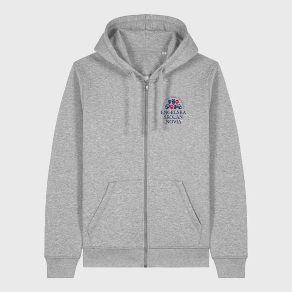 Engelska novia zip-hoodie grå