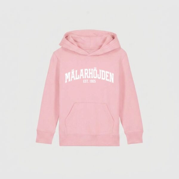 MÄLARHÖJDEN ROSA HOODIE JUNIOR TEXT