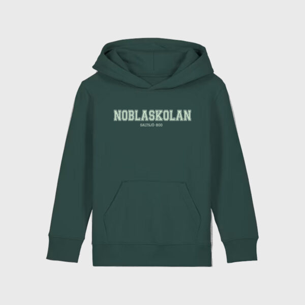 Nobla grön hoodie neon text JR