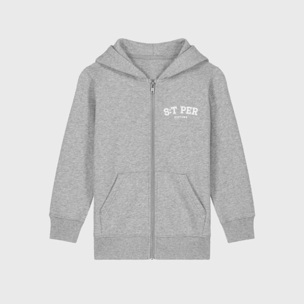 ZIP-HOODIE GRÅ S:T PER JR