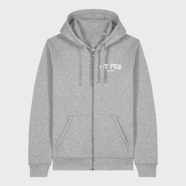 ZIP-HOODIE S:T PER GRÅ