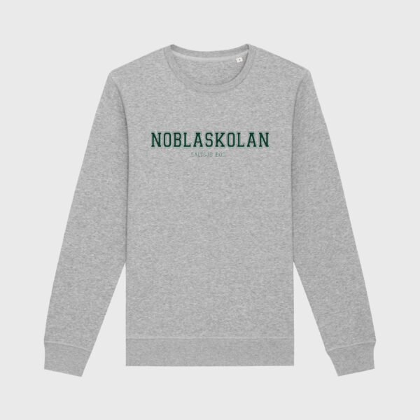 Nobla grå sweatshirt grön logo