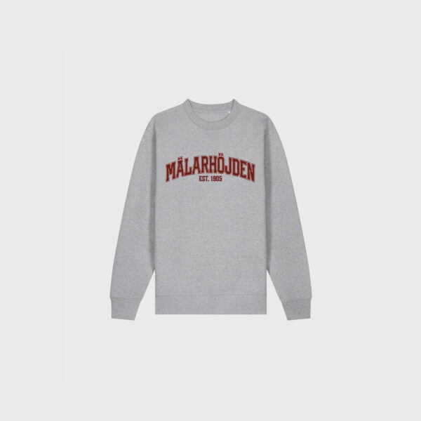 Mälarhöjden grå sweatshirt junior text