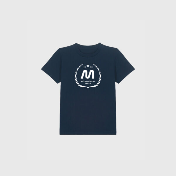 Mälarhöjden marinblå t-shirt junior logo