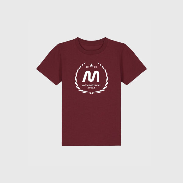 Mälarhöjden vinröd t-shirt logo