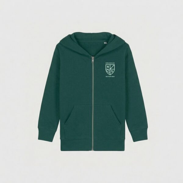 Nobla grön zip-hoodie logo JR